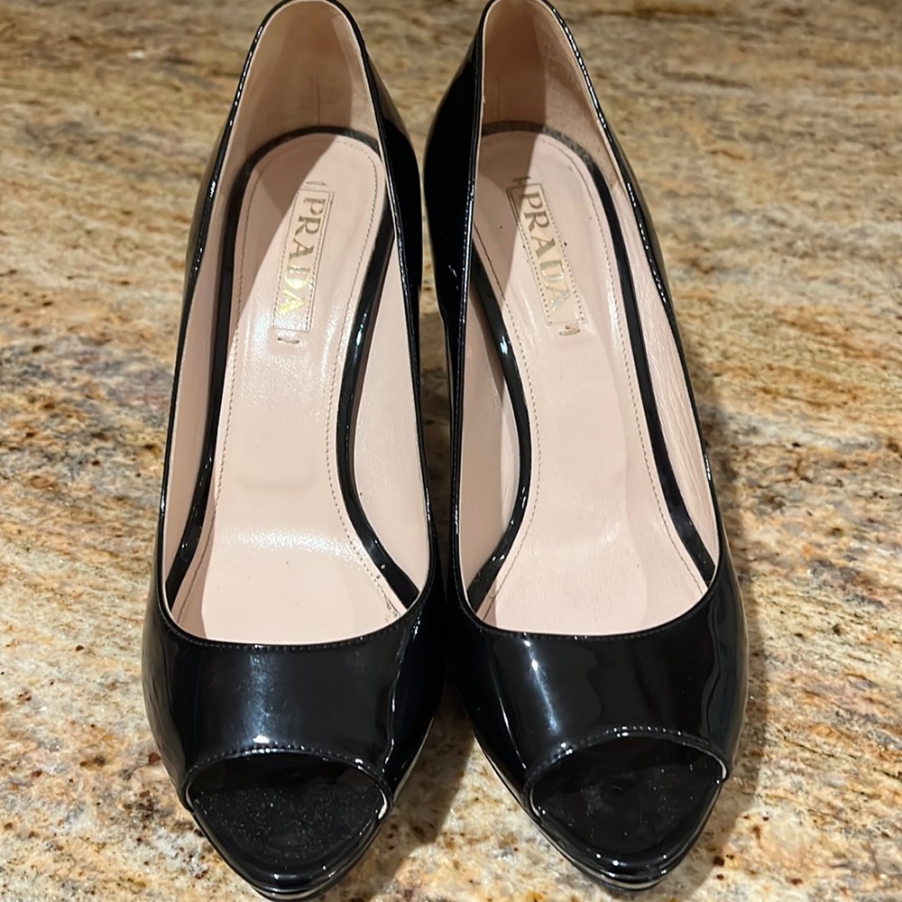 Prada black heels